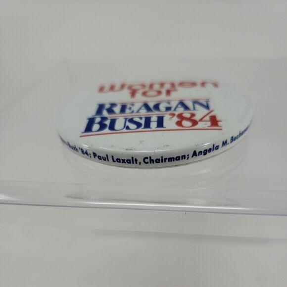 Women for REAGAN BUSH 1984 Campaign Button Vintage Political Republican Collect - Picture 11 of 12
